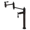 Kingston Brass Deck Mount Pot Filler, Oil Rubbed Bronze KS3705TAL